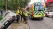 Hombre perdió el control de su camión y terminó dentro de un canal en San Felipe