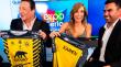 Karen y Julio César recibieron la camiseta de San Luis antes de debutar en la Expo Quillota