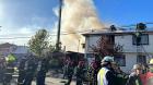 Confirman que incendio destruyó dos casas en Valdivia