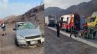 Volcamiento de vehículo terminó con conductora lesionada en Ruta 26 de Antofagasta