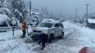 [FOTOS] Dificultades genera en la Provincia de Palena la caída de 30 centímetros de nieve