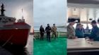 [VIDEO] Presidente Boric zarpó desde Valparaíso hacia Talcahuano en buque Almirante Viel