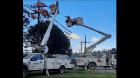 Despejan redes eléctricas en calles de Puerto Montt con miras al invierno