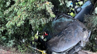 Volcamiento de un auto en San Pedro de la Paz dejó un lesionado