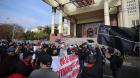 [FOTOS+VIDEO] Pescadores se movilizaron al Congreso en defensa de cuotas de pesca