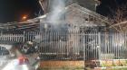 [FOTOS] Un hombre fue detenido por incendio que destruyó casa en Alerce