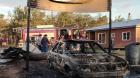 Bodega con leña y un auto fueron consumidos por el fuego en zona rural de Puerto Montt