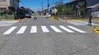 Realizan labores de pintura para demarcación de pasos peatonales en Puerto Montt