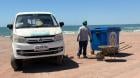 Playa Llacolén cuenta con 60 nuevos contenedores de basura este verano