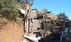 Conductor de camión fallece tras volcamiento cerca de Collipulli