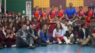 Ministra Ducó y selección Sub-17 de vóleibol lideran clínica deportiva en San Felipe rumbo al Mundial