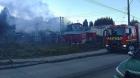 Incendio destruye por completo mediagua en pleno centro de Ancud