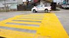 Instalan nuevos lomos de toro en calle El Teniente de Puerto Montt