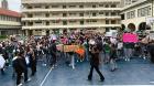 [FOTOS] Comunidad del Colegio María Auxiliadora de Viña se manifestó ante crisis: “Más apoyo, menos abandono”
