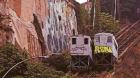 Valparaíso: ascensor Artillería fue vandalizado una vez más por grafiteros