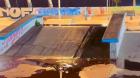 Inundaciones por fallas en riego dañan el nuevo skatepark en Iquique
