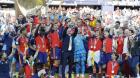 La selección española aterriza en Madrid con el trofeo de campeones del mundo
