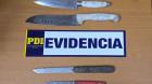 Detienen a dos sujetos que amenazaron a hombre y portaban cuatro cuchillos en plaza  en el sur de Iquique
