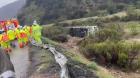 Bus se volcó en la Ruta 68 a la altura de Curacaví durante sistema frontal