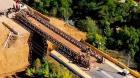 Quedó listo puente mecano que permitirá recuperar la conectividad entre Catapilco y La Laguna