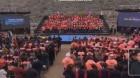 [VIDEO] Cumbia en lugar del himno nacional: el insólito momento que sacó risas en acto de Kast por el Día del Minero