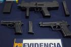 PDI detiene a cuatro personas por infracción a la Ley de Armas e incauta pistolas y una subametralladora en Traiguén y Lumaco