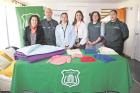 Gendarmería Los Ríos entregó insumos textiles a la Fundación Oncosur