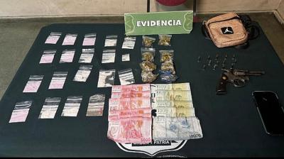 Chofer de aplicación fue detenido en Rahue Alto por microtráfico y porte de arma de fuego