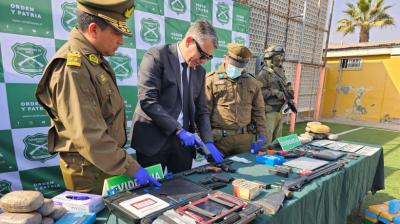 Cae peligrosa banda criminal en Calama: incautan vehículos robados, armas y municiones