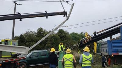 Choques a postes crecen 30% en las provincias de Llanquihue y Palena