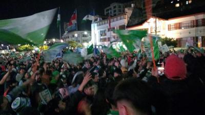 [FOTOS] Plantel de Puerto Montt celebró en plaza de Armas el título de la Segunda División
