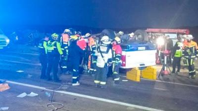 Tres personas fallecidas y dos heridos dejó colisión vehícular en la Ruta A1 en cercanías de la Playa Quinteros en Iquique
