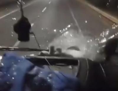 Temuco: denuncian piedrazos contra camiones y un bus en la Ruta 5 Sur