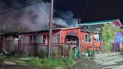 Incendio en Ancud: familia escapó de la muerte saltando por una ventana