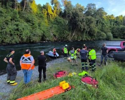 Encuentran sin vida el cuerpo de joven de Reumén desaparecido en río Pilmaiquén