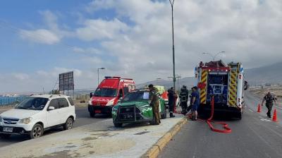 Primera tragedia del 2026: Un muerto y cuatro heridos dejó accidente en avenida de Antofagasta