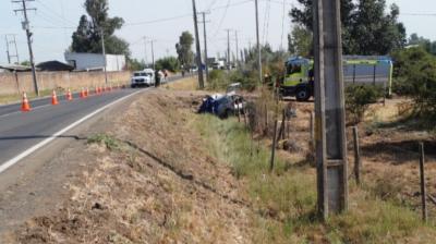 Investigan las causas del accidente vehicular con víctima fatal en Chillán Viejo