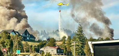Dos detenidos por quemas ilegales en Chiloé: van 47 incendios forestales en la temporada