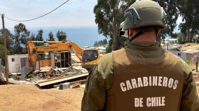 [FOTOS] Balance por megatoma en San Antonio: 2,5 hectáreas desocupadas y cerca del 80% de las viviendas demolidas