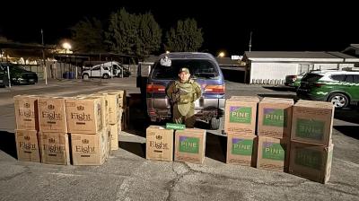 Dos sujetos son detenidos por transportar 480 mil cigarrillos de contrabando en la Ruta 5 Norte en Tarapacá