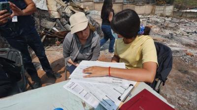 Comenzó la aplicación de la Ficha Básica de Emergencia en Penco y Tomé