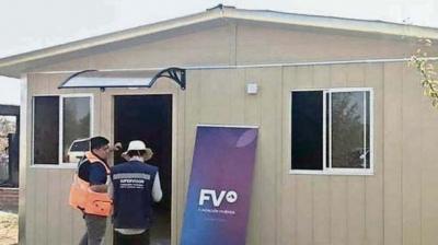 En San Nicolás se instalan primeras casas de emergencia