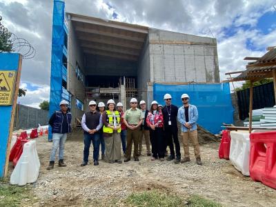 Valdivia: Un 45% de avance presenta construcción del nuevo Retén de Carabineros en barrio Las Ánimas