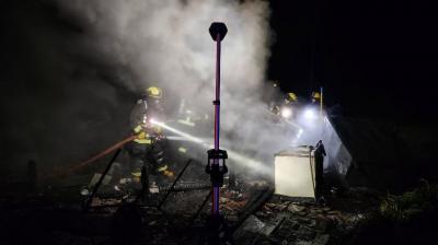 Deshabitada se encontraba la vivienda destruida por incendio en Huentemó