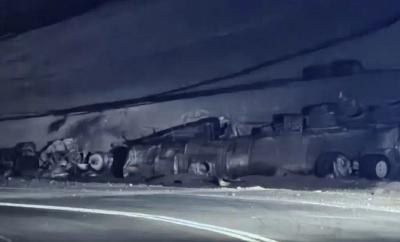 Conductor falleció en volcamiento de camión con ácido sulfúrico en ruta Mejillones-Tocopilla