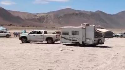 [VIDEO] Luego de la polémica: Logran el retiro de motorhomes en Playa Ike-Ike