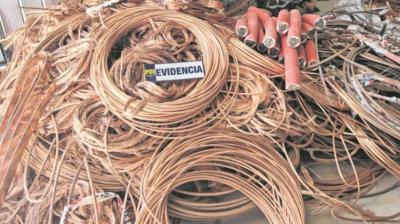 Antofagasta acumuló casi 27 kilómetros de cable robado durante el 2025