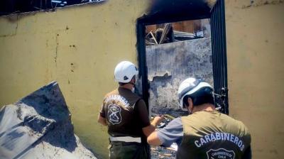 Incendio en sector norte de Iquique dejó cinco viviendas afectadas