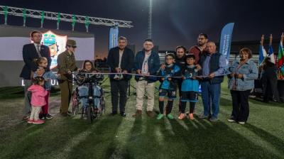 Autoridades inauguraron nuevo sistema de iluminación en el Estadio Llanquihue