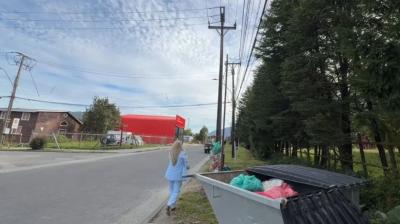 Instalan cámara de vigilancia para evitar saturación de contenedores en Hualaihué